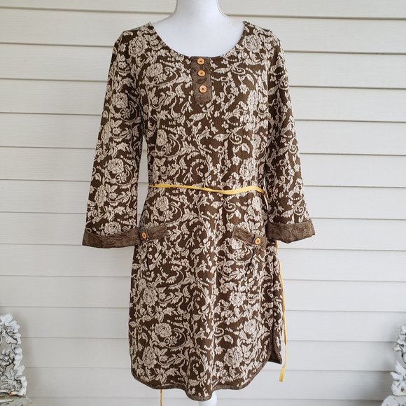 NWT Nick and Me Tunic style dress with long sleeves and a tapestry design - Picture 1 of 9